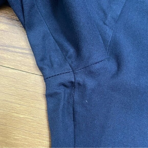 Veronica Beard Metro Cropped Kick Flare Pant in Dark‎ Navy Women Size 6 - Picture 6 of 11